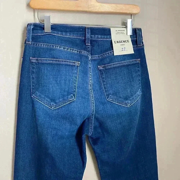 L'AGENCE El Matador French Slim Crop Jeans Size 27 - Picture 10 of 11
